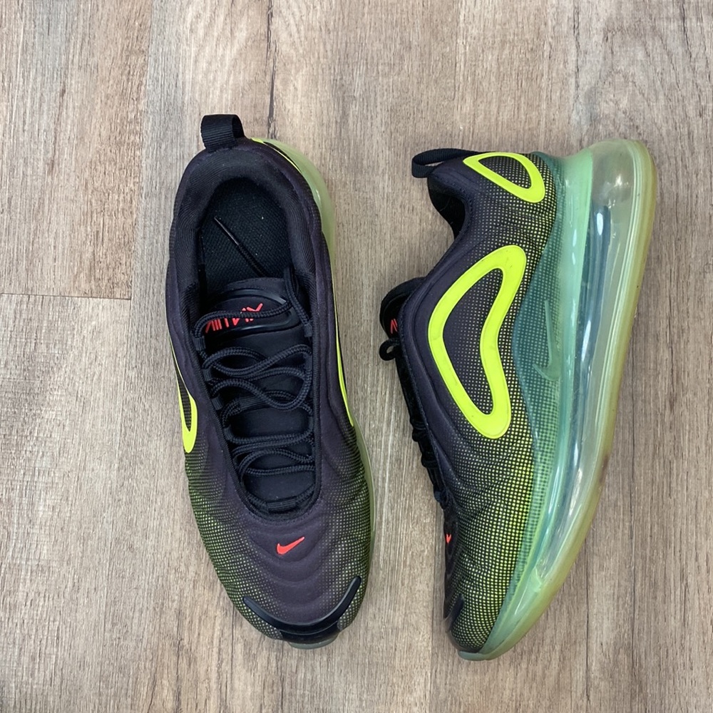 Nike Air Max 720 Running Shoes black with neon size 7 - Picture 4 of 8